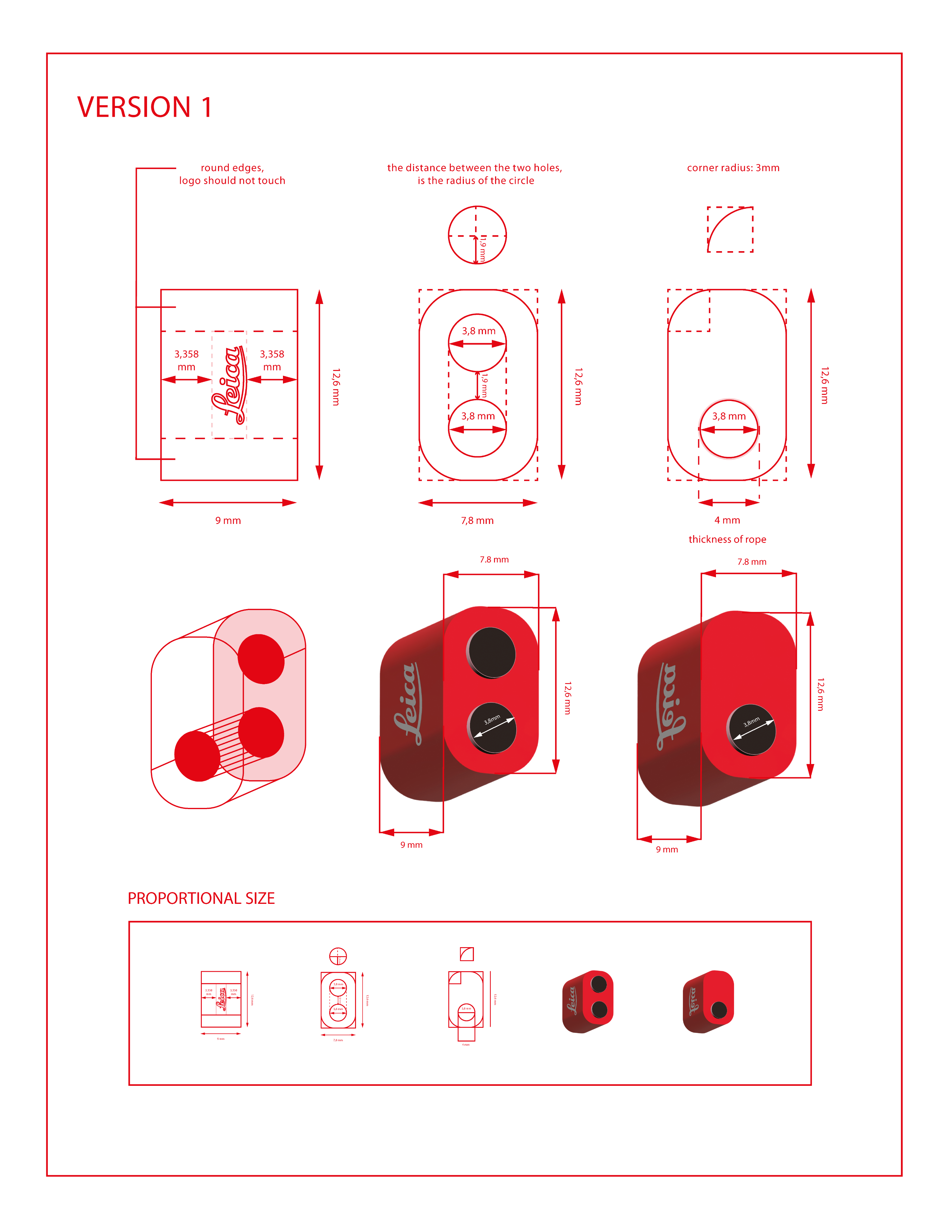 Leica technical drawing, variant one