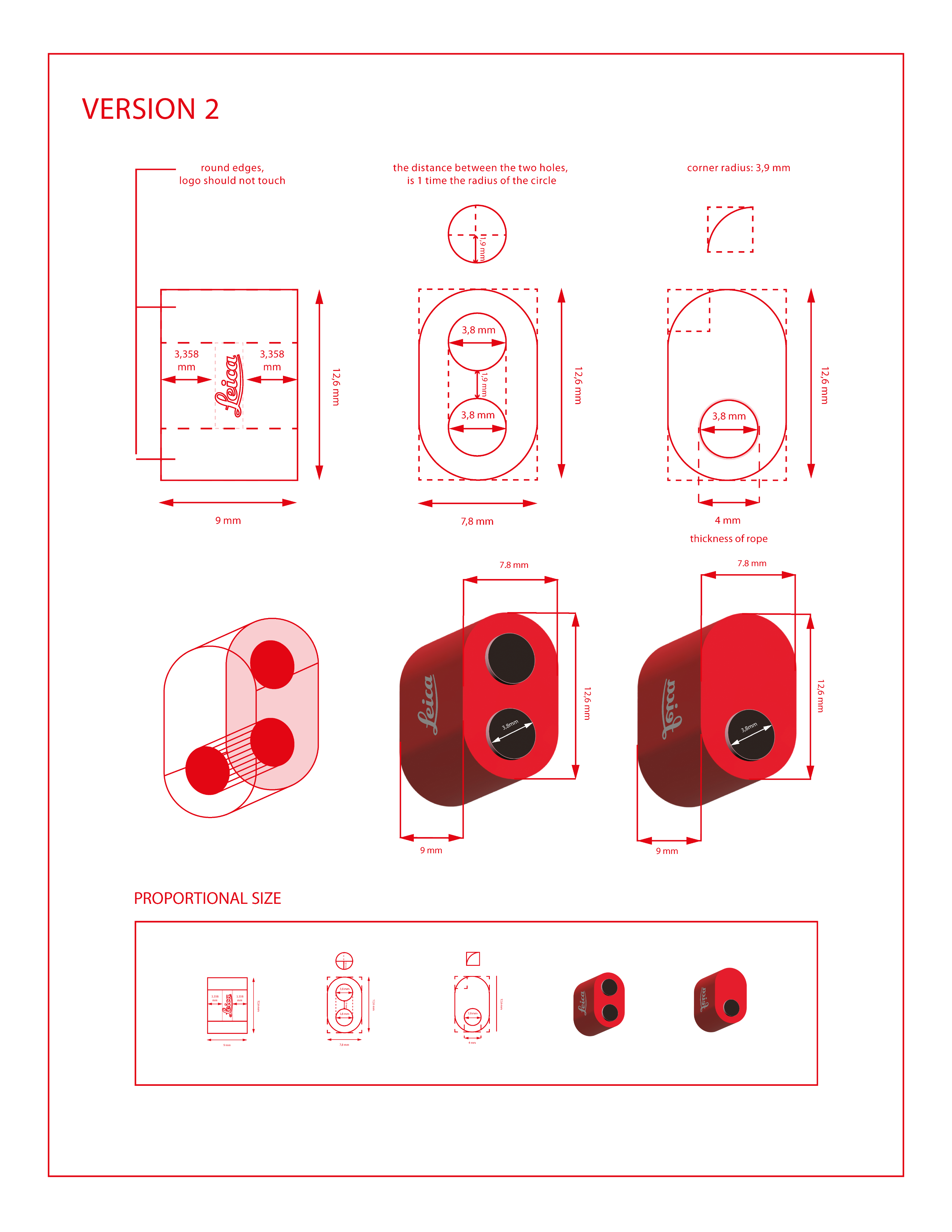 Leica technical drawing, variant two